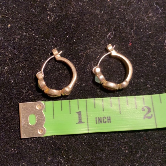 Lia Sophia Small Gold Tone Hoop Earrings - Picture 4 of 6